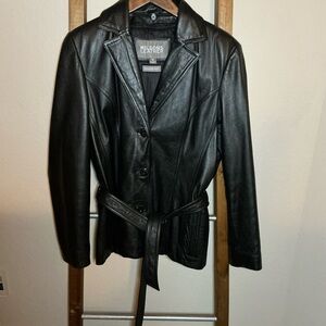 🍀Wilsons Leather Women's Black Jacket 3M Insulated - removable interior Size M